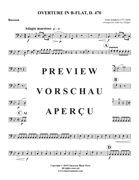 Produktgalerie: Seite 9 von 21 Overture in B-flat, D. 470 , , (Holzbläser-Quintett)