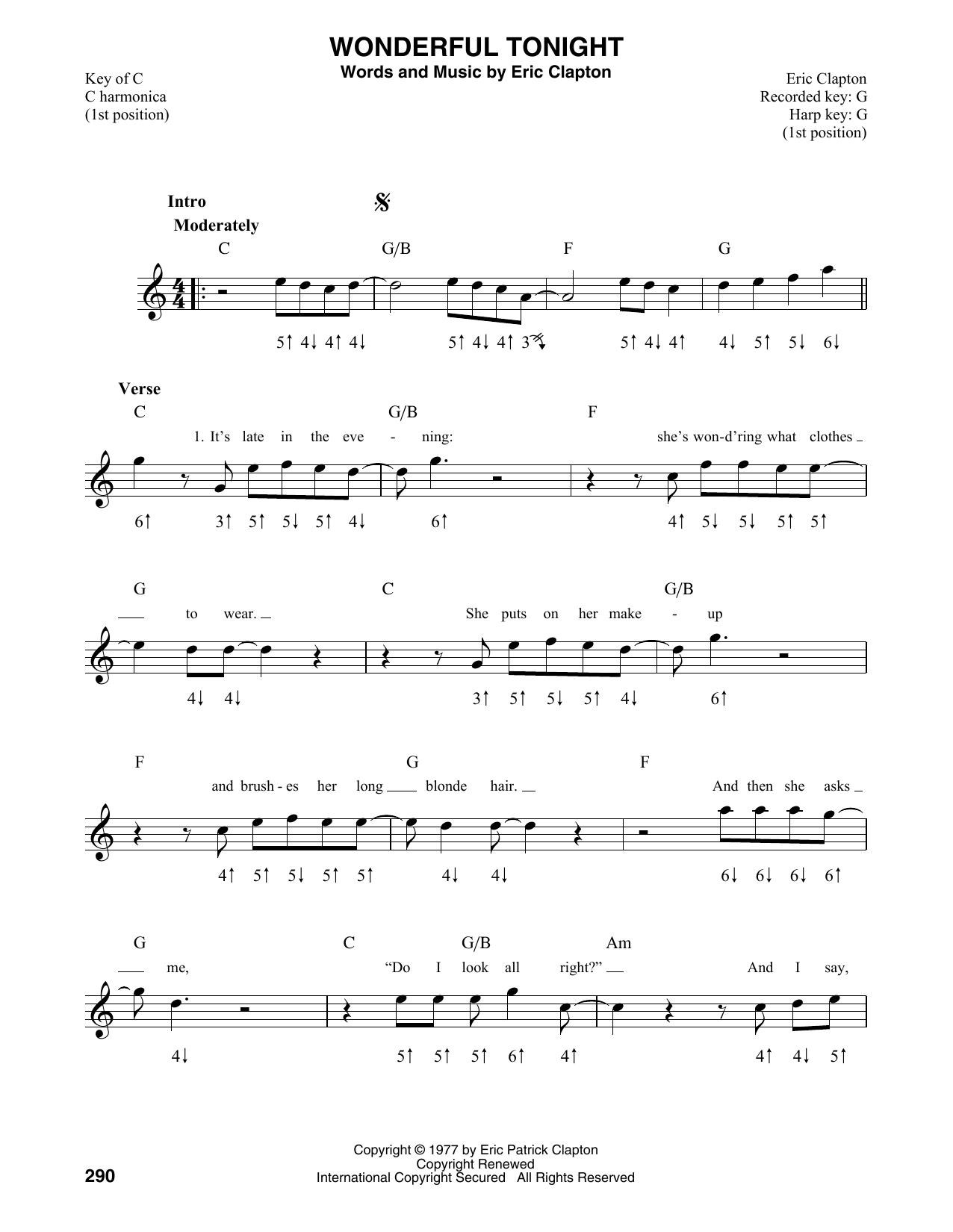Product gallery: Page 1 of 1 Wonderful Tonight, Eric Clapton