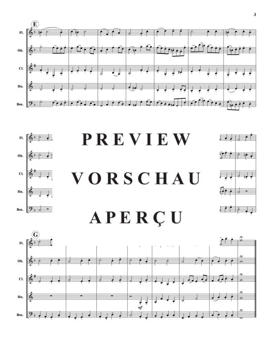 Produktgalerie: Seite 4 von 9 Gavotte aus Symphonie Nr. 4 , , (Holzbläser-Quintett)