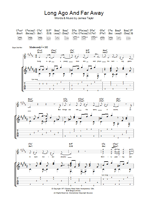 Produktgalerie: Seite 1 von 1 Long Ago And Far Away, James Taylor, Gitarre