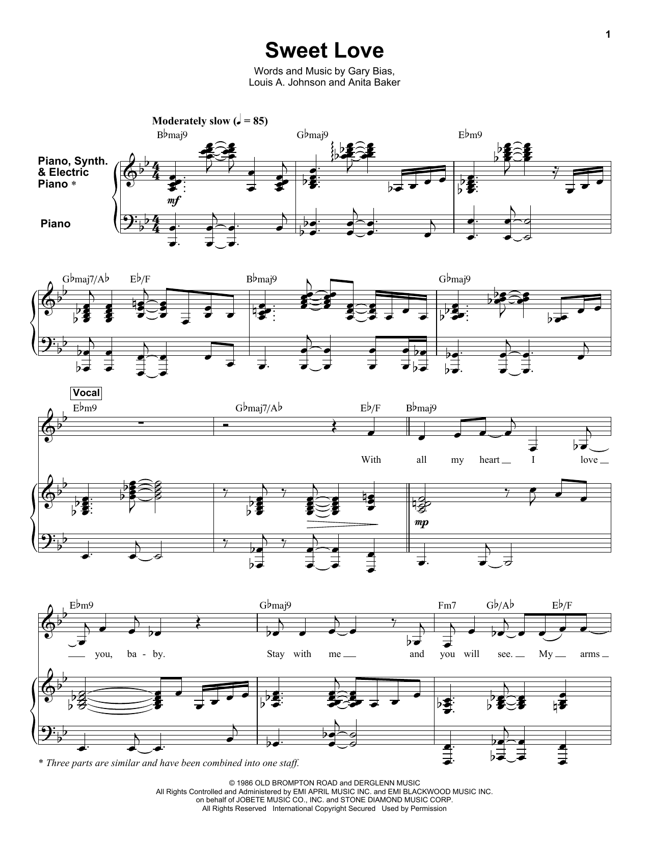 Product gallery: Page 1 of 1 Sweet Love, Anita Baker