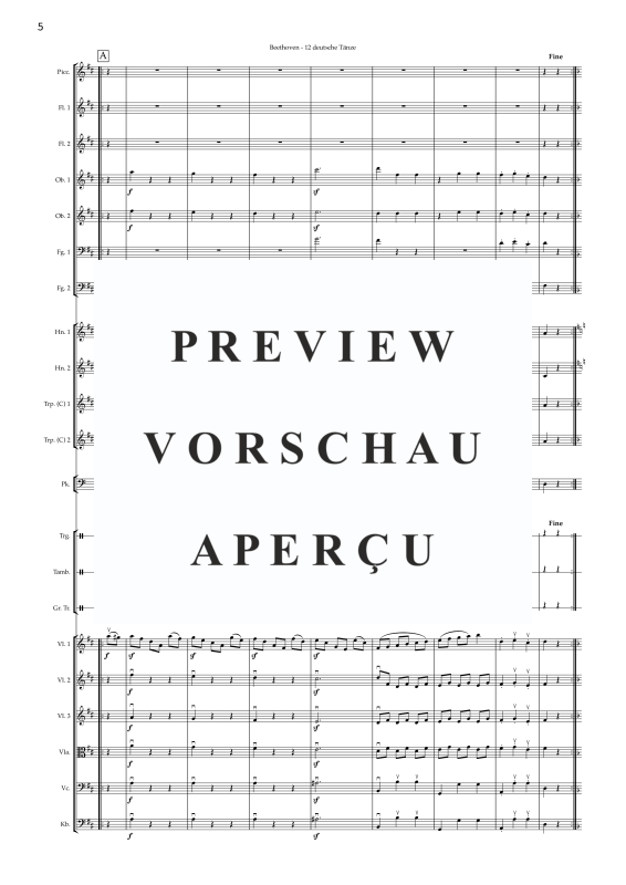 Produktgalerie: Seite 7 von 11 Deutscher Tanz Nr. 10, , Jugendkammerorchester