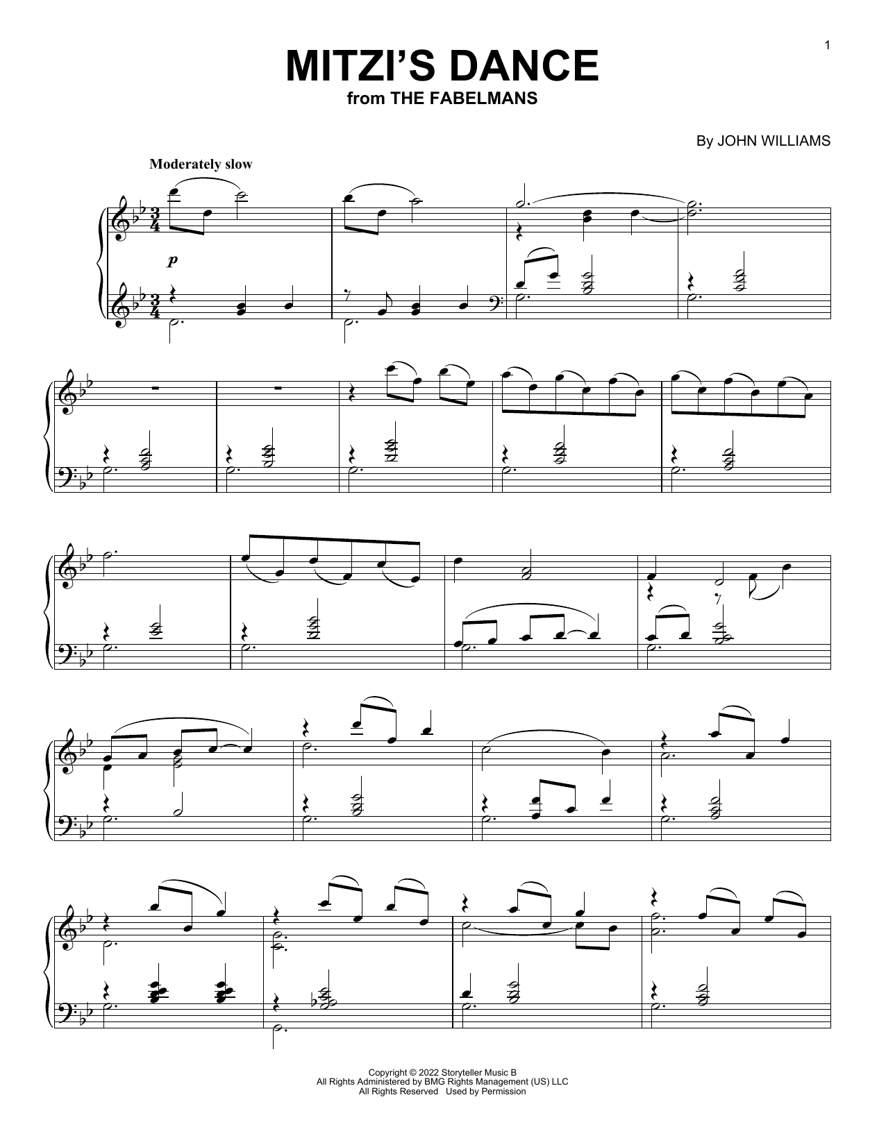 Produktbild zu: Mitzi's Dance (from The Fabelmans)