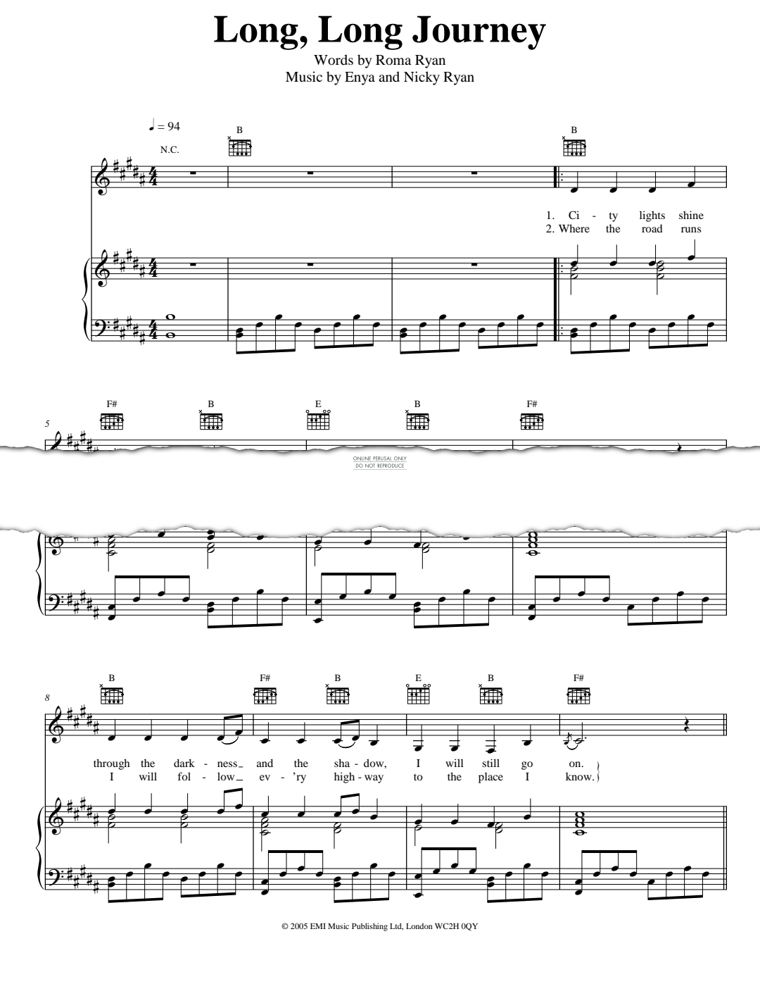 gallery: Long, Long Journey, Enya