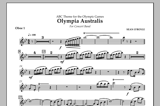 Produktbild zu:  Olympia Australis (Concert Band) - Oboe 1 - 