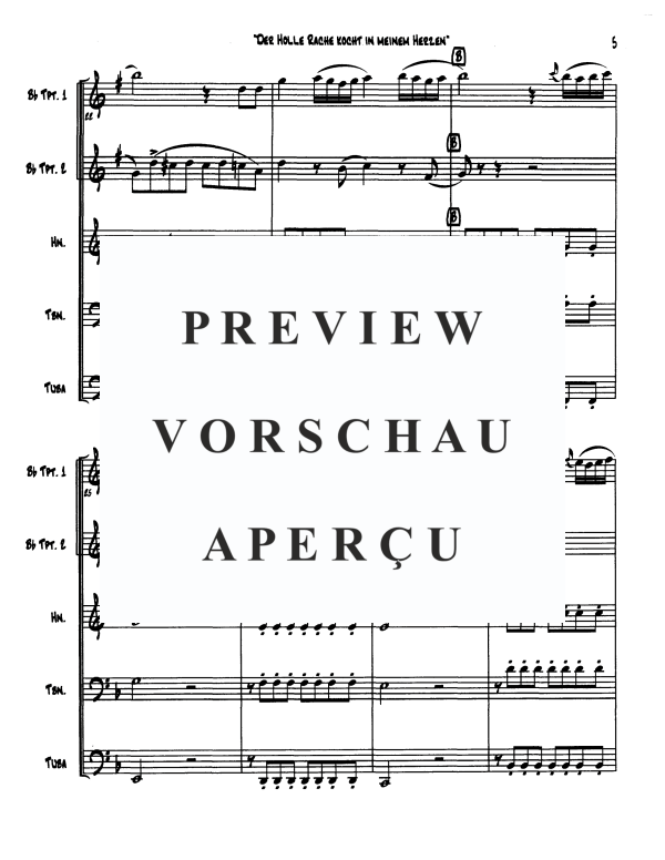 Product gallery: Page 7 of 11 Queen of the Night's Aria, , Brass Quintet