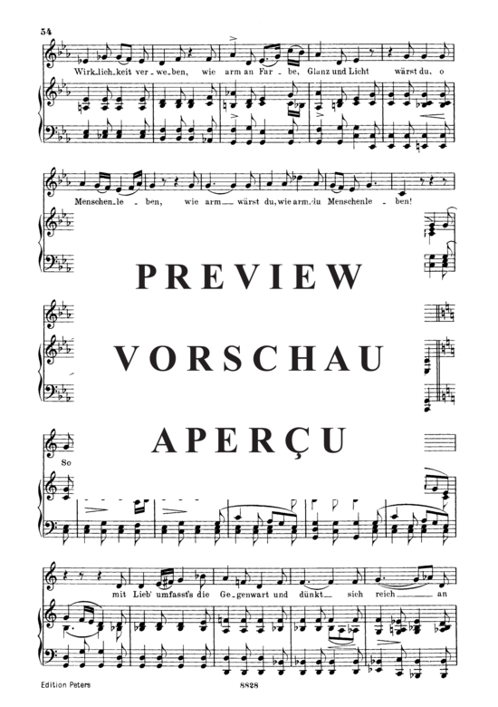 Product gallery: Page 4 of 6 Abendlied für die Entfernte D.856, , Low Voice and Piano