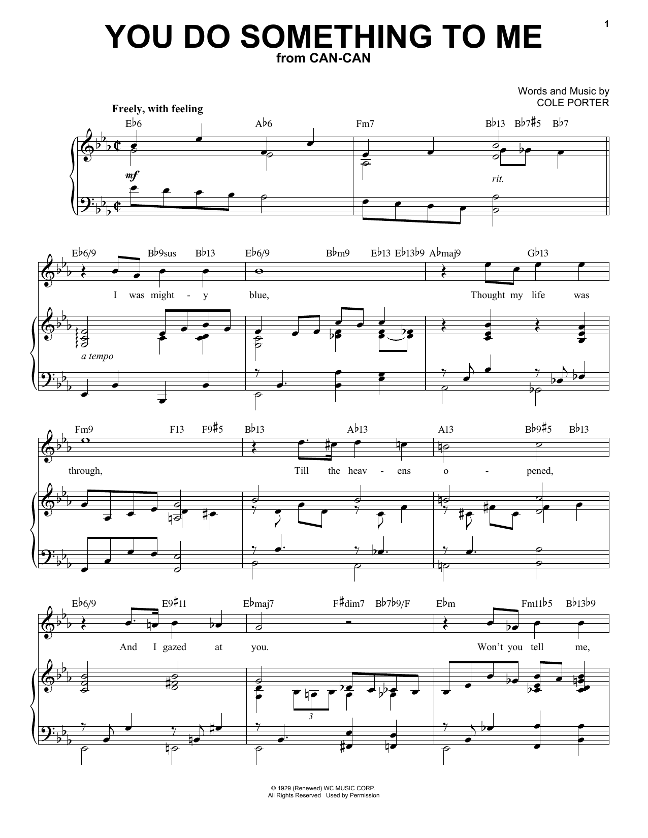 Product picture to: You Do Something To Me [Jazz version] (from Can-Can) (arr. Brent Edstrom)