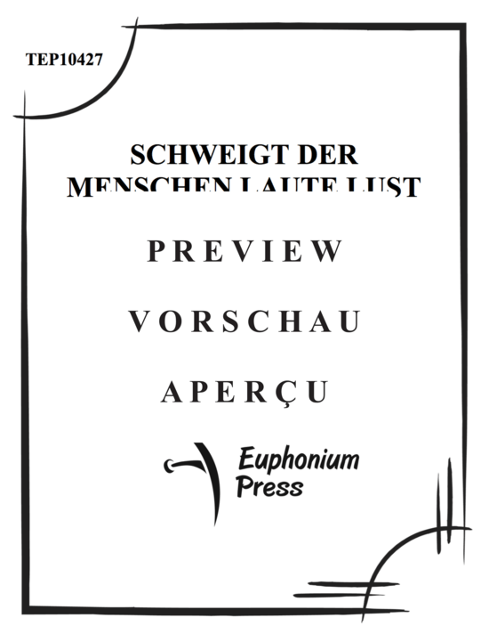 Product gallery: Page 2 of 10 Schweigt der Menschen laute Lust , , (Tuba Quartett EETT)