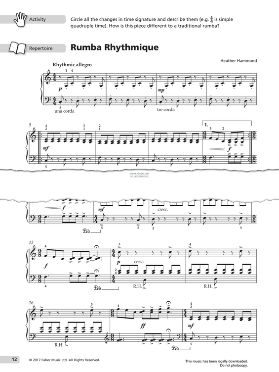 Produktgalerie: Seite 1 von 1 Rumba Rhythmique, Heather Hammond, Klavier