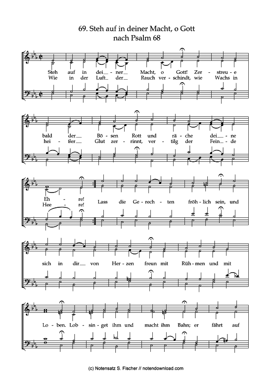 Product picture to: Steh auf in deiner Macht, o Gott Psalme des Kantons Schaffhausen (1867)