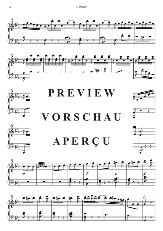 Produktgalerie: Seite 19 von 21 Sonate in Es-Dur , , Klavier Solo
