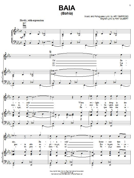 Produktgalerie: Seite 1 von 1 Baia (Bahia), Ray Gilbert, Gesang, Gitarre, Klavier