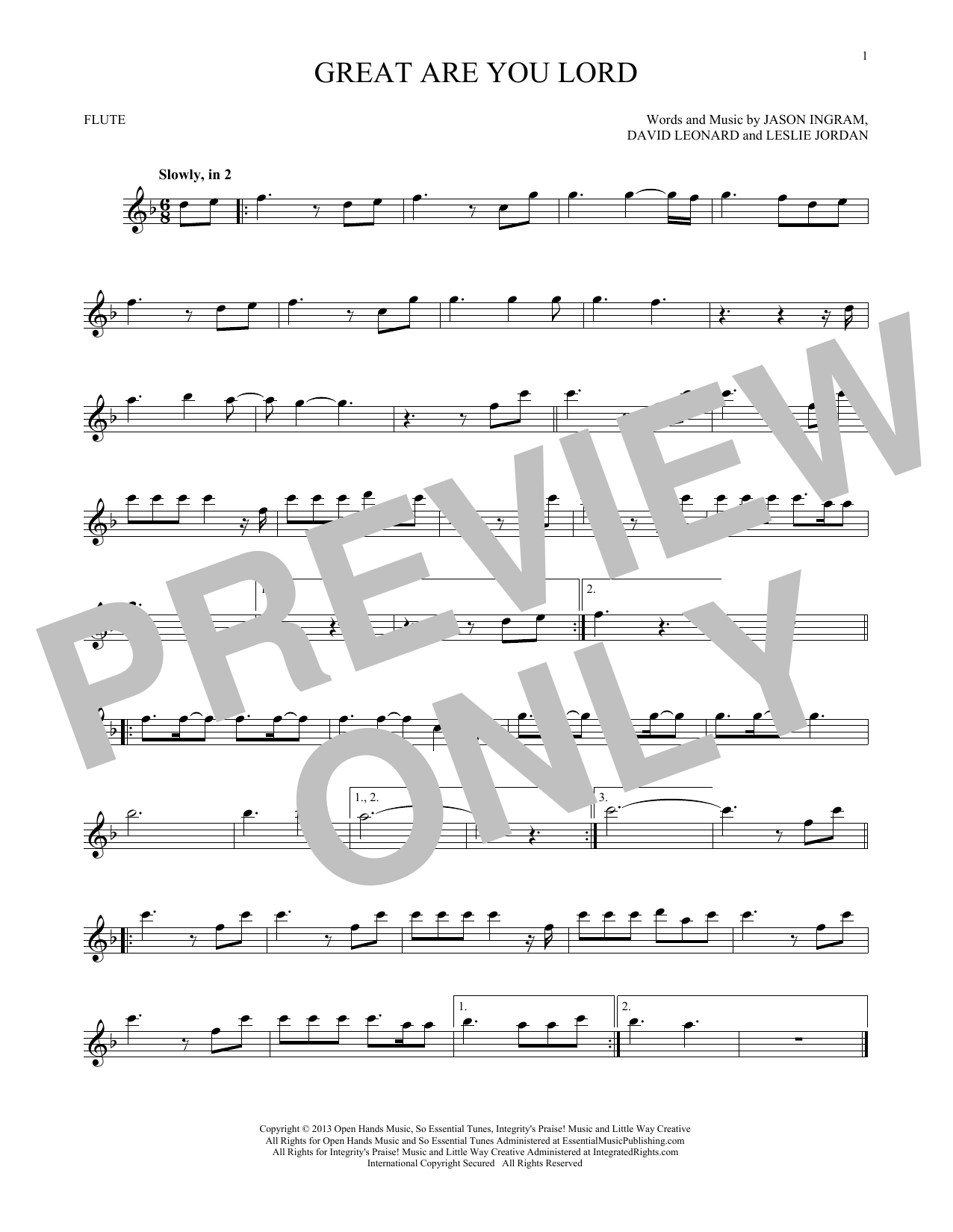 Product gallery: Page 1 of 1 Great Are You Lord, All Sons & Daughters