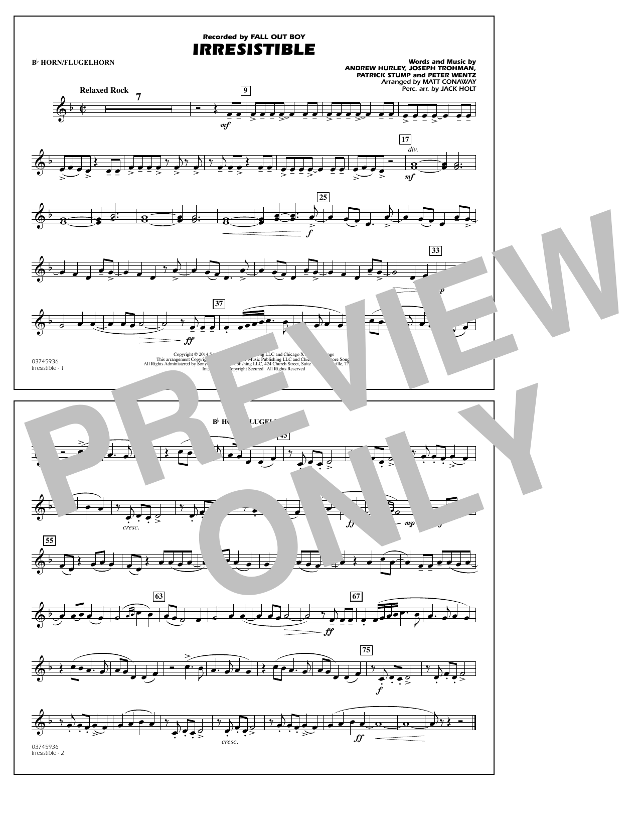 Product picture to: Irresistible - Bb Horn/Flugelhorn