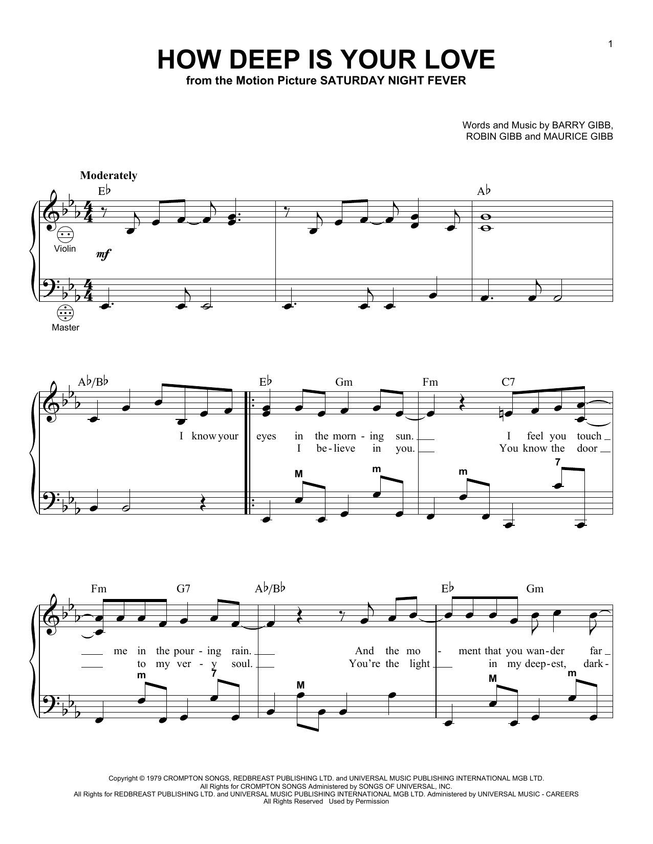 Product gallery: Page 1 of 1 How Deep Is Your Love, The Bee Gees