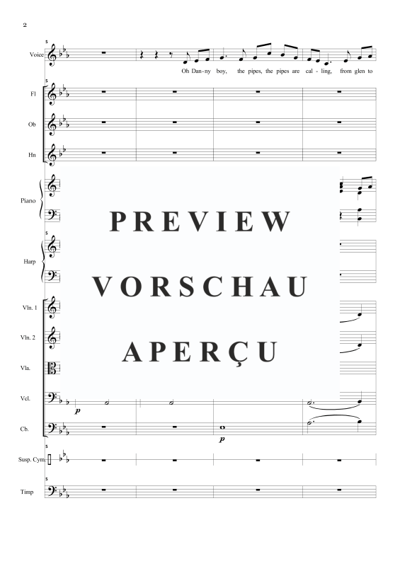 Product gallery: Page 5 of 11 Danny Boy, , Solo Vocal and Orchestra