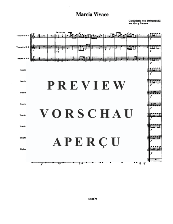 Produktgalerie: Seite 2 von 11 Marcia Vivace, , Posaunenchor 12-stimmig