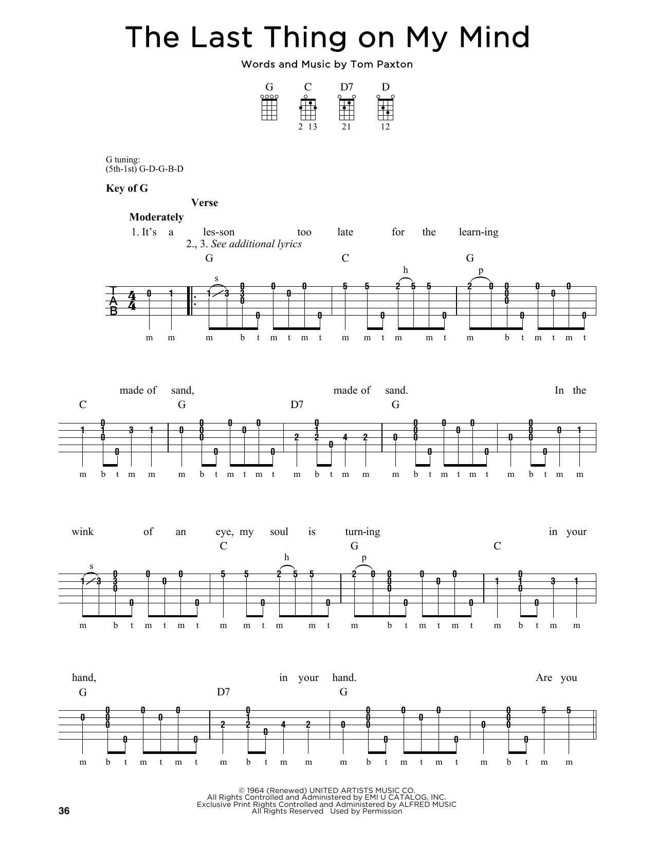 Produktgalerie: Seite 1 von 1 The Last Thing On My Mind, Greg Cahill, Banjo
