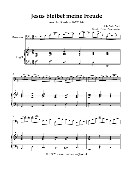 Produktbild zu: Jesus bleibet meine FreudeJoh. Seb. Bach