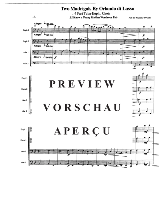 Produktgalerie: Seite 5 von 14 Two Madrigals , , (Tuba Quartett EETT)