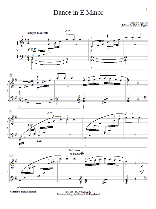 Produktbild zu: Dance In E Minor
