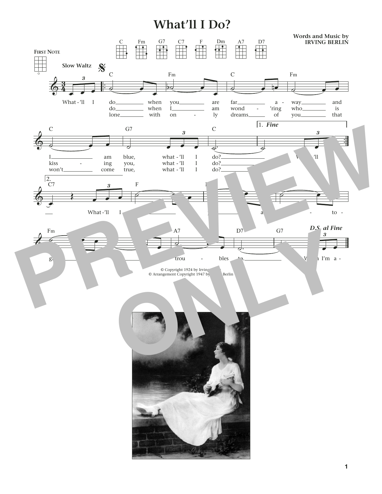Product gallery: Page 1 of 1 What'll I Do? (from The Daily Ukulele) (arr. Liz and Jim Beloff), Irving Berlin
