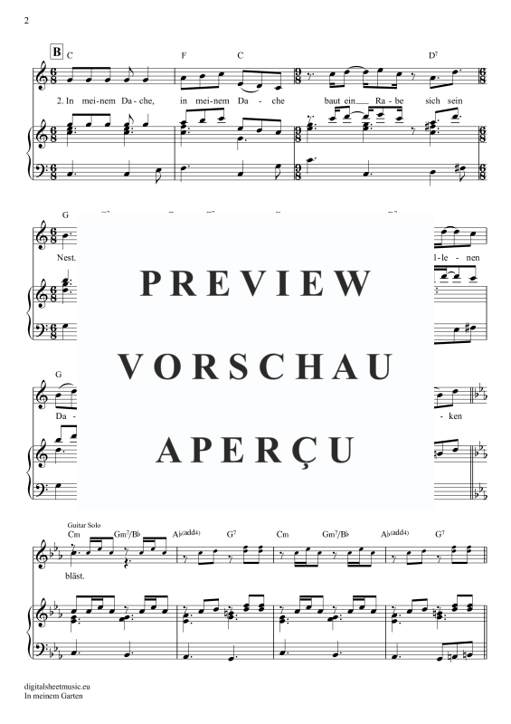 Product gallery: Page 3 of 11 In Meinem Garten, Mey, Reinhard, Klavier, Gesang & Akkorde