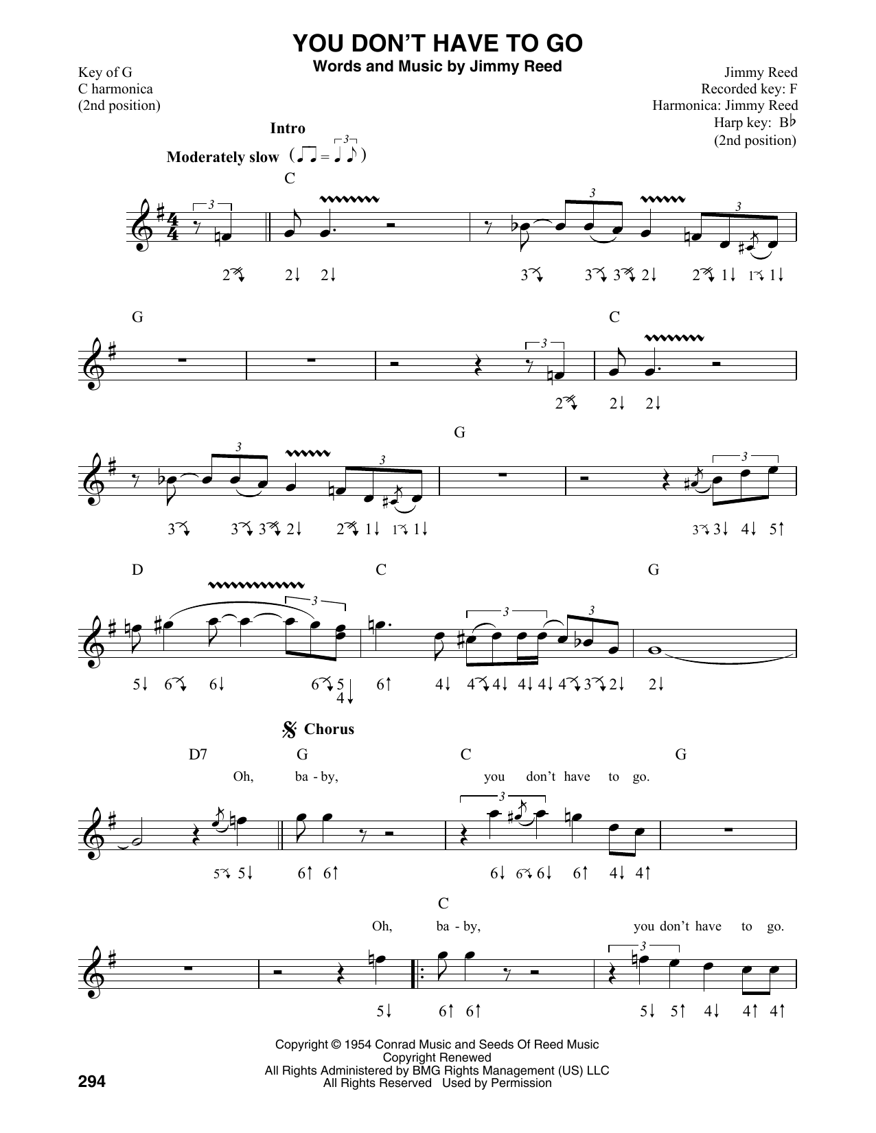 Product gallery: Page 1 of 1 You Don't Have To Go, Jimmy Reed