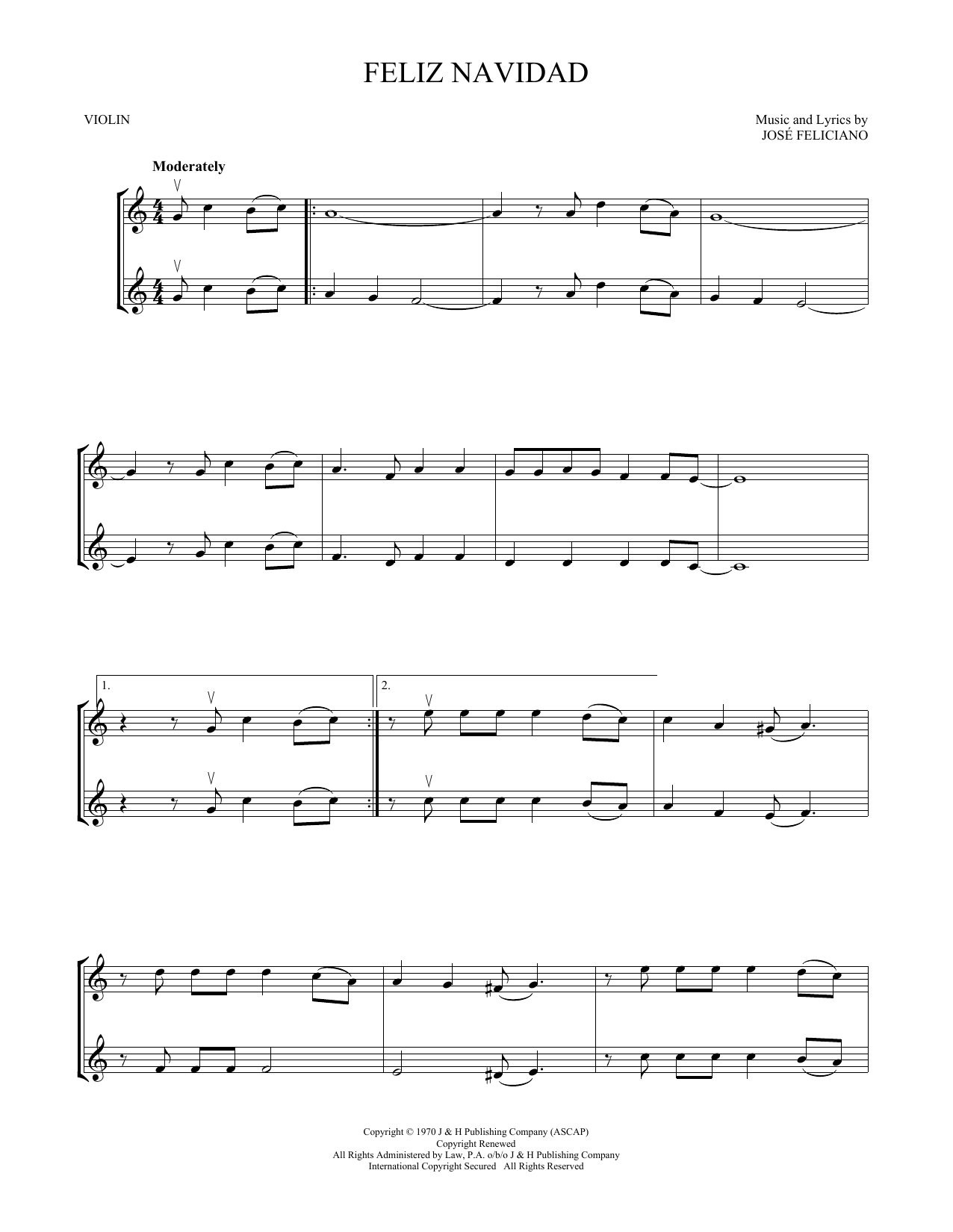 Product picture to:  Feliz Navidad - Jose Feliciano