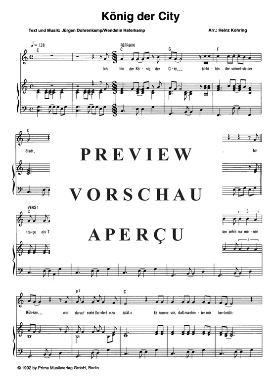 Produktgalerie: Seite 4 von 4 König der City, Lippe, Jürgen von der, Klavier und Gesang