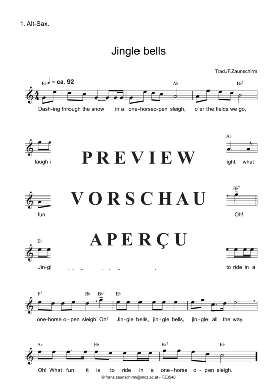 Product gallery: Page 4 of 6 Jingle bells , , (Saxophone Trio AAT+Akkorde)