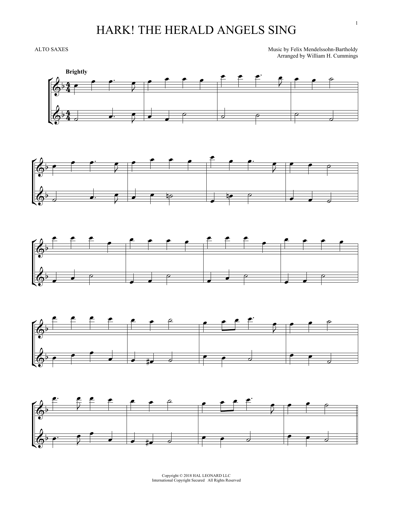 Product gallery: Page 1 of 1 Hark! The Herald Angels Sing, Felix Mendelssohn-Bartholdy