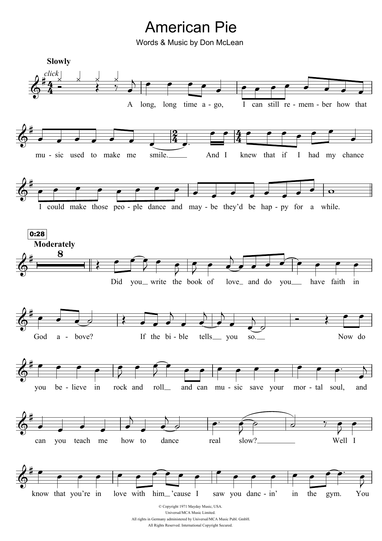 Product gallery: Page 1 of 1 American Pie, Madonna