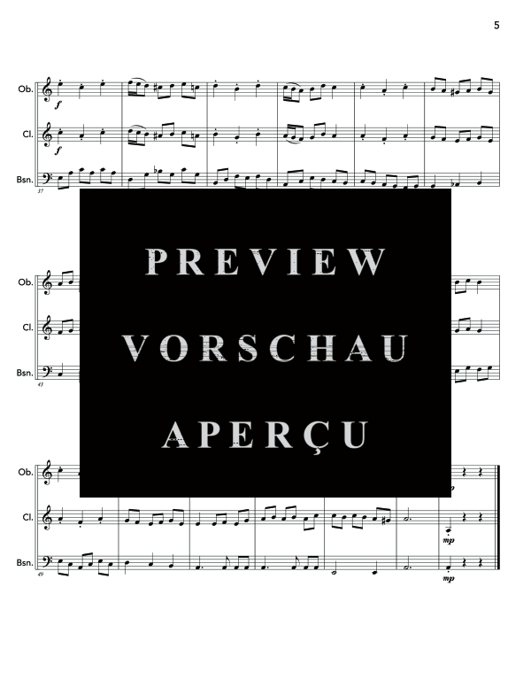 Product gallery: Page 9 of 11 Parley for Winds, , (woodwind trio oboe, clarinet and bassoon)