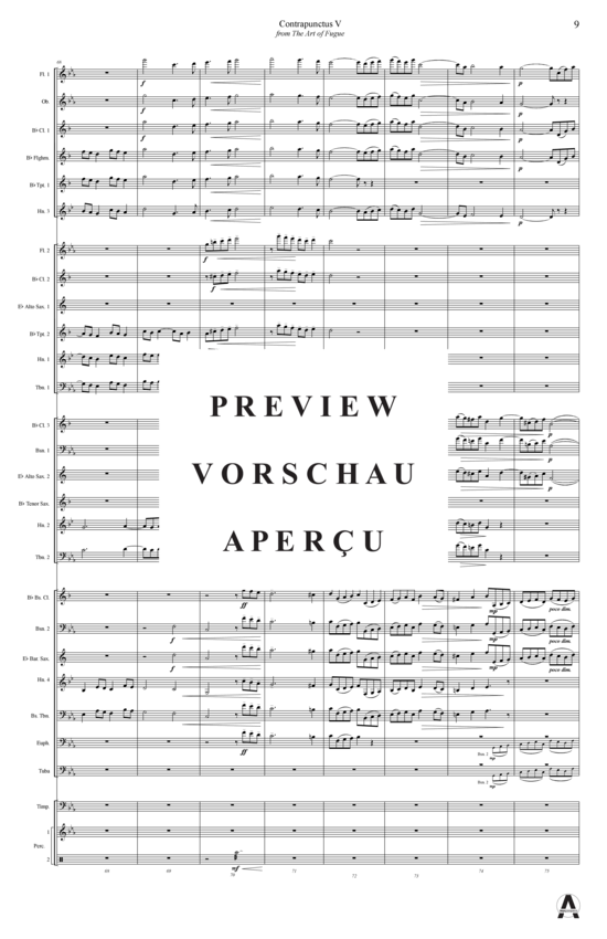 Produktgalerie: Seite 12 von 14 Contrapunctus 5 aus Kunst der Fuge , , (Concert Band)