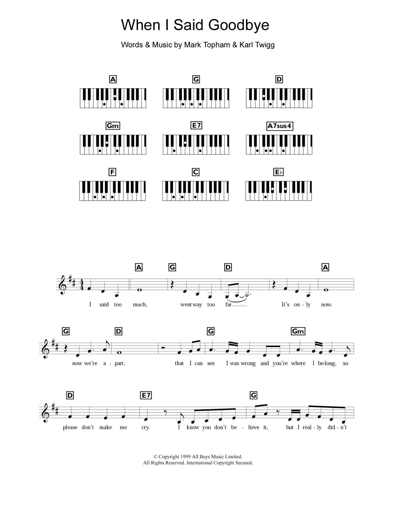 Produktbild zu: When I Said Goodbye