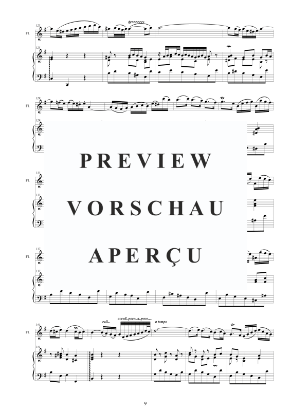 Product gallery: Page 10 of 11 Flute Sonata in E minor BWV 1034, , Flute and Harpsichord/Piano
