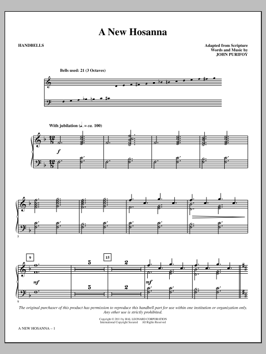 Produktgalerie: Seite 1 von 1 A New Hosanna, John Purifoy, Percussion
