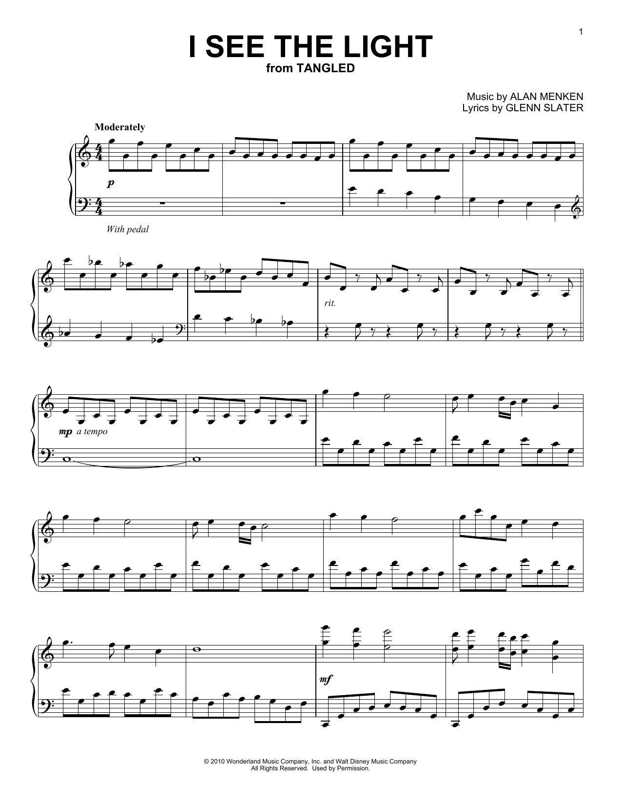 Produktbild zu: I See The Light (from Tangled)