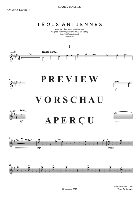 Product gallery: Page 9 of 14 Trois Antiennes , , (Guitar Quartet)