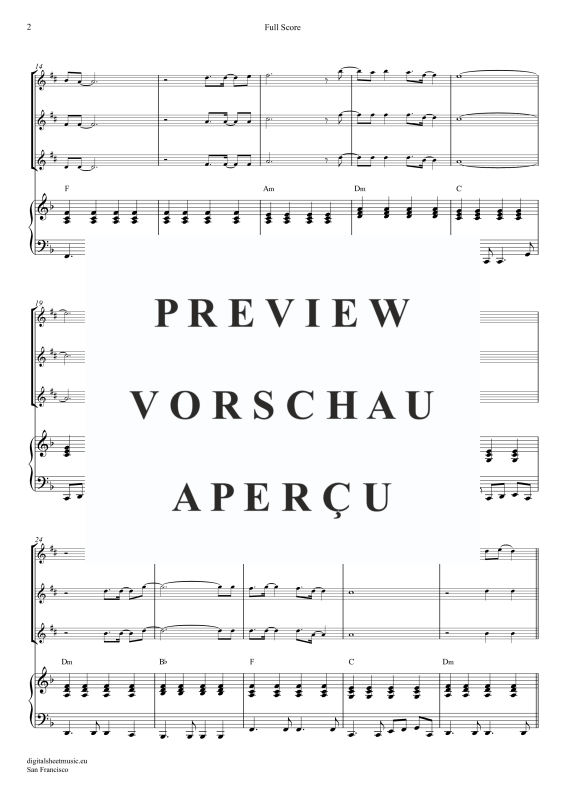 Produktgalerie: Seite 3 von 11 San Francisco, McKenzie, Scott, (Saxophon Trio AAA(T) + Klavier)