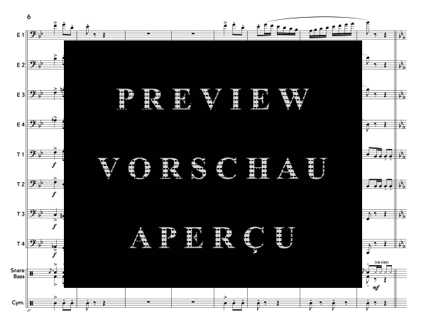 Produktgalerie: Seite 10 von 11 Pas Redouble, , (Tuba Ensemble EEEETTTT + Percussion)