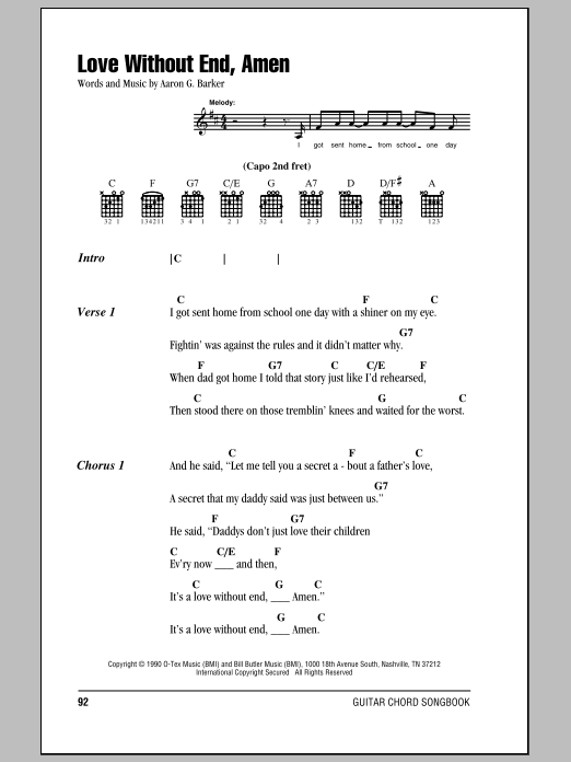 Produktgalerie: Seite 1 von 1 Love Without End, Amen, George Strait, Gitarre