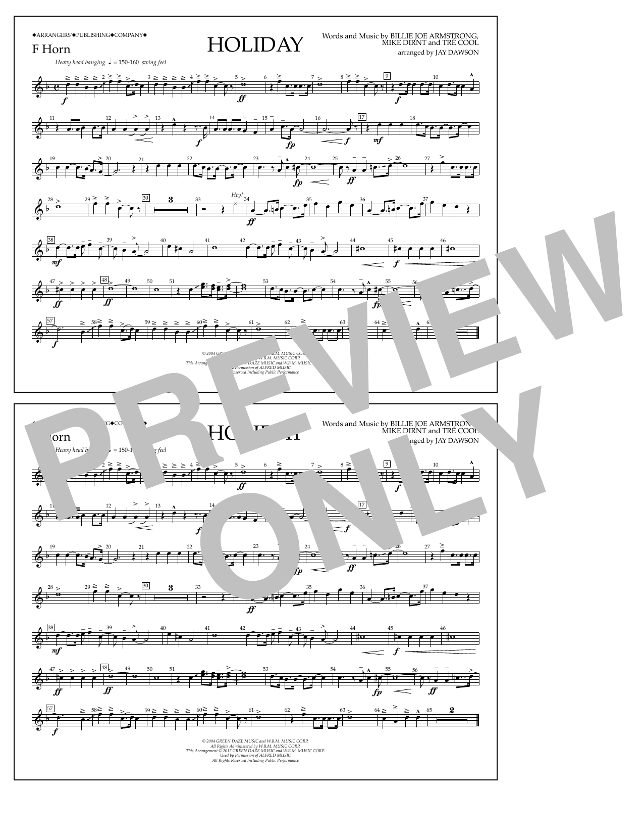 Product picture to: Holiday - F Horn