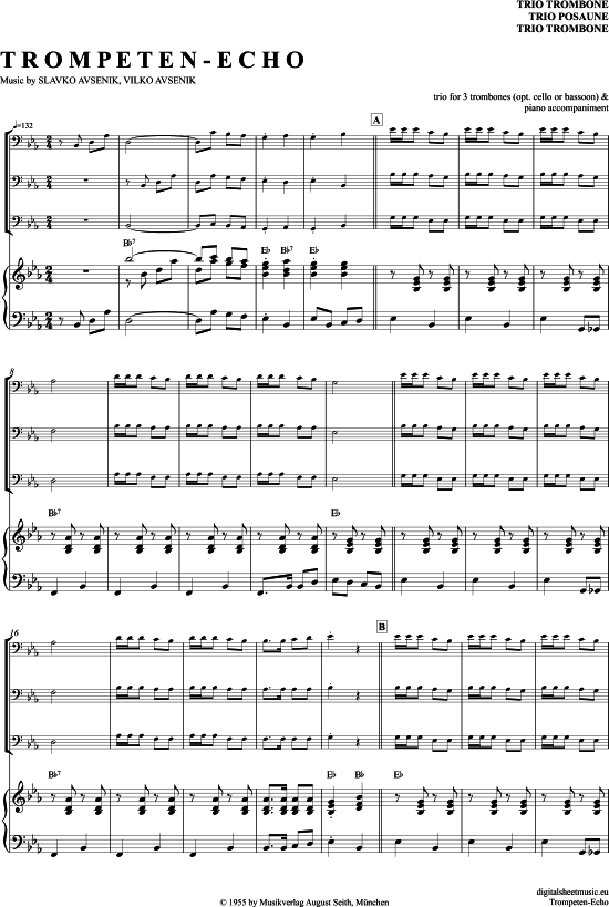 Product picture to: Trompeten Echo Slavko Avsenik und seine Original Oberkrainer