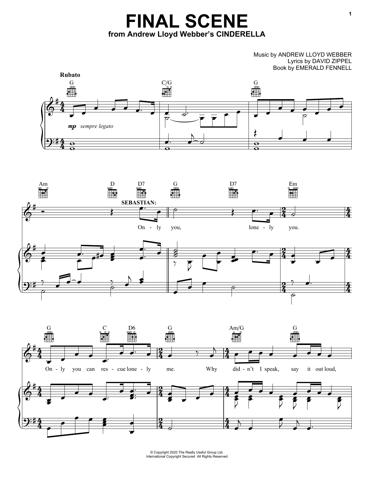 Produktbild zu: Final Scene (from Andrew Lloyd Webber's Cinderella)