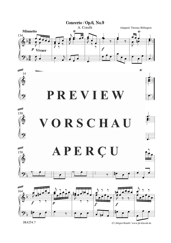 gallery: Concerto Op.6. No.9, , Klavier Solo