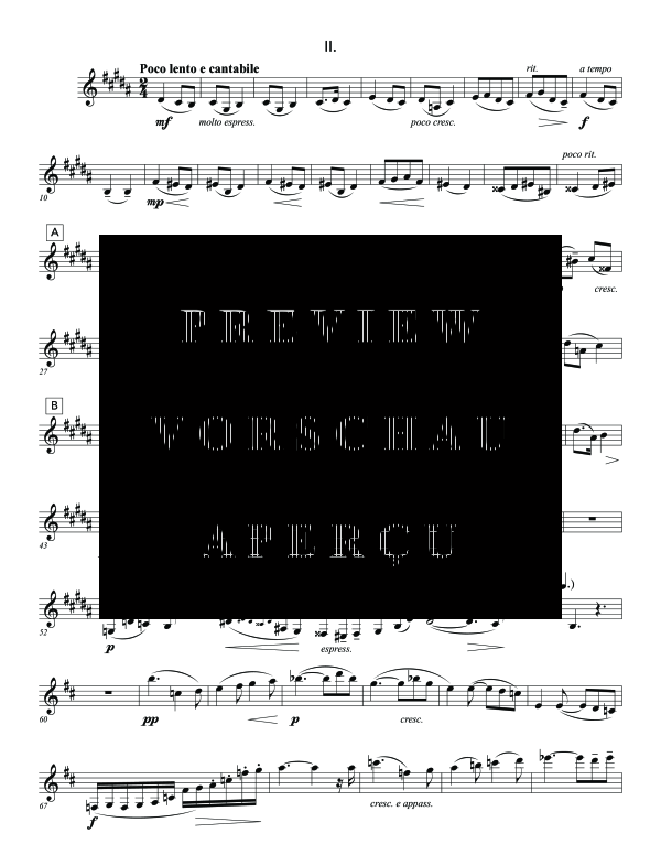 Product gallery: Page 7 of 11 Sonata No. 1, , (clarinet in Bb and piano)