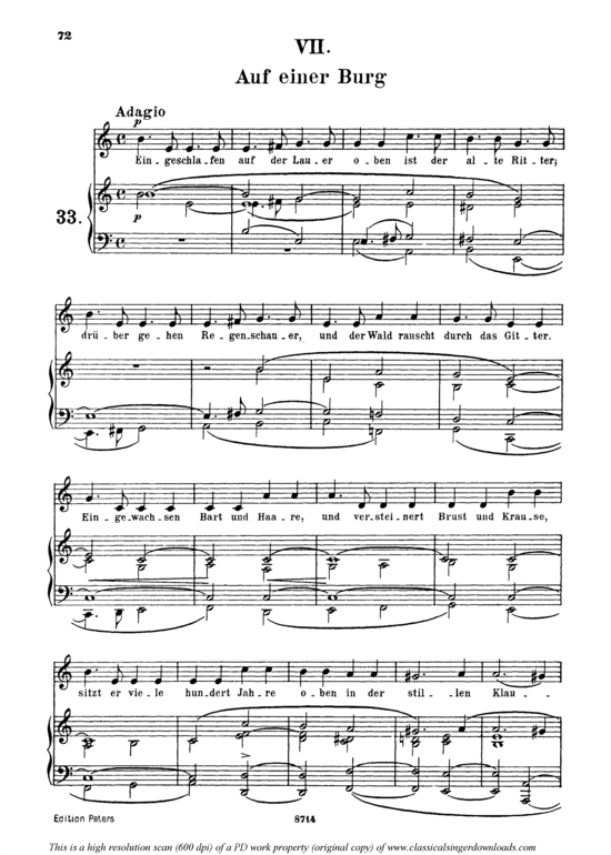 Product picture to: Auf einer Burg, Op.39 No.7Robert Schumann